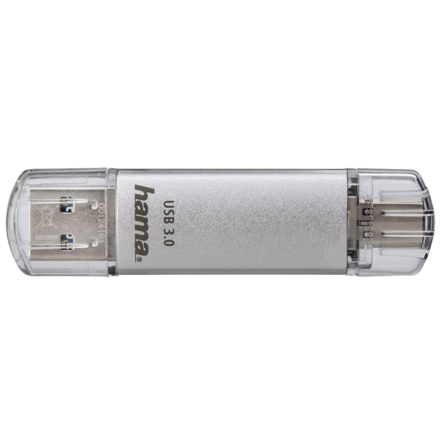Hama C-Laeta 64GB USB-A & USB-C Memory Pen, Metal Casing, OTG, 40MB/s