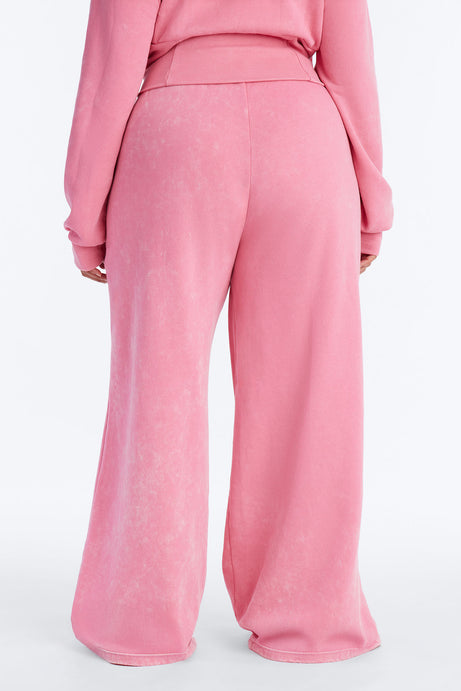 Von Dutch Washed Faded Love Pants - Pink