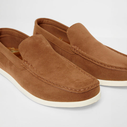 Threadbare Faux Suede Slip On Loafers