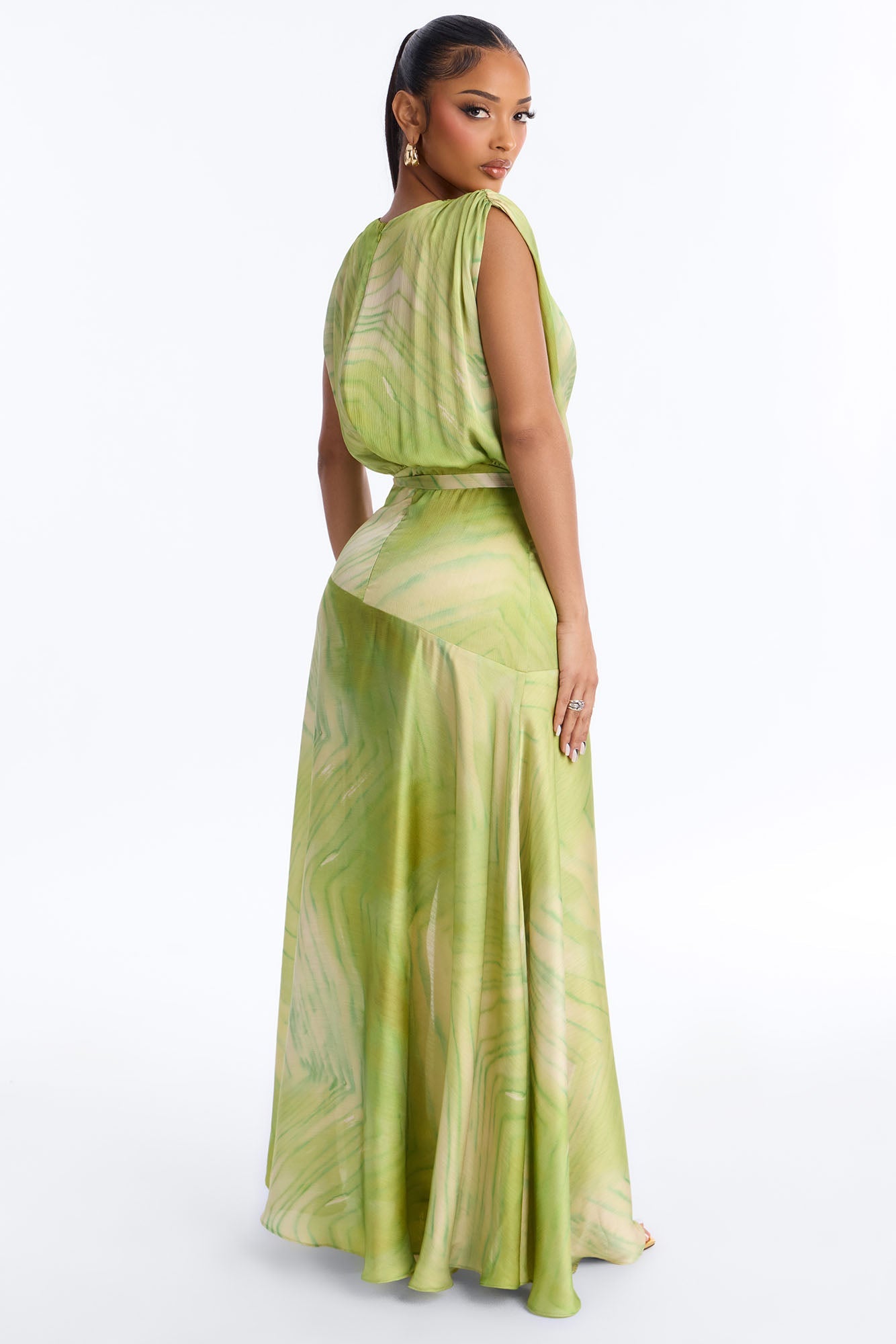 Sweet Escape Satin Maxi Dress - Periwinkle