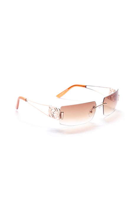 Better Without Him Square Sunglasses - Brown