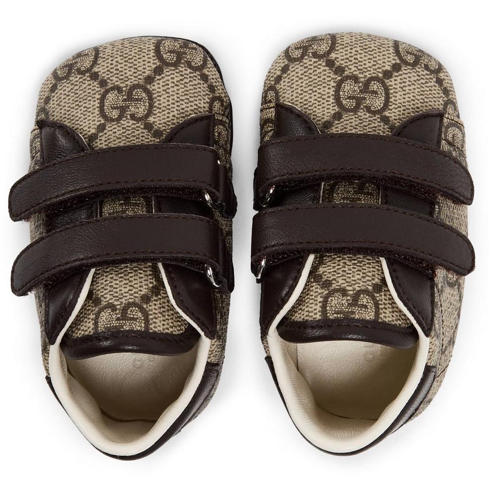 Gucci Unisex Kids GG Crib Shoes