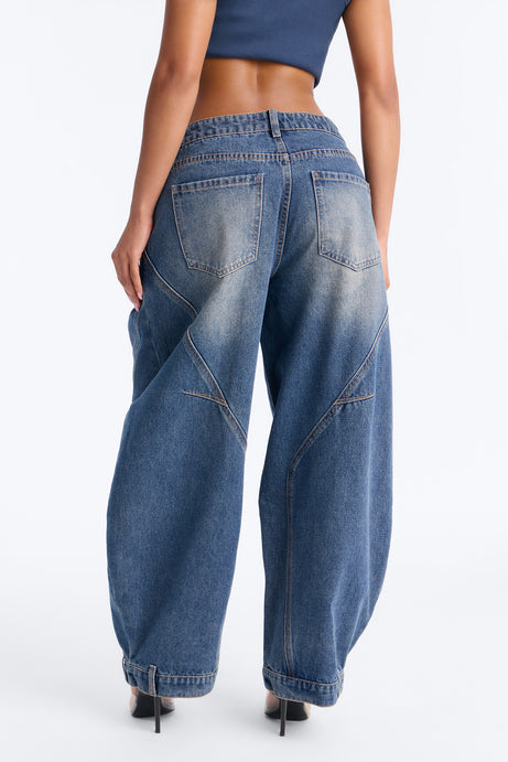 Make A Show Crossover Tinted Jeans - Vintage Wash