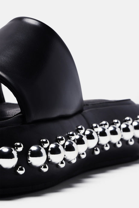 That's All I Got Studded Slides - Black