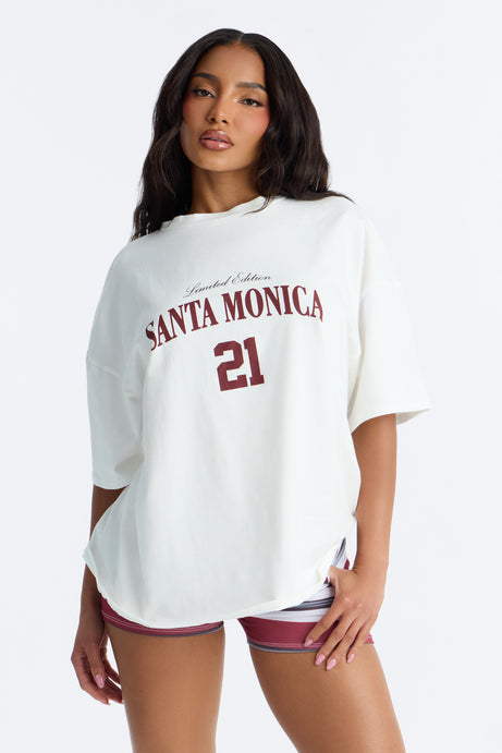 Santa Monica Summer Short Set - Burgundy/combo