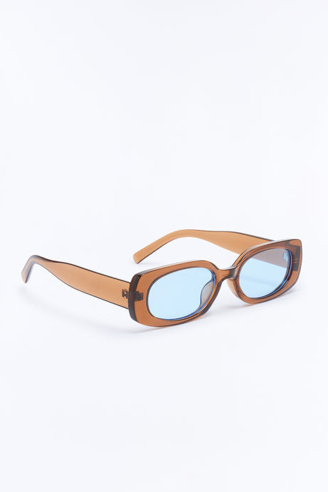 Lost My Mind Circular Sunglasses - Brown
