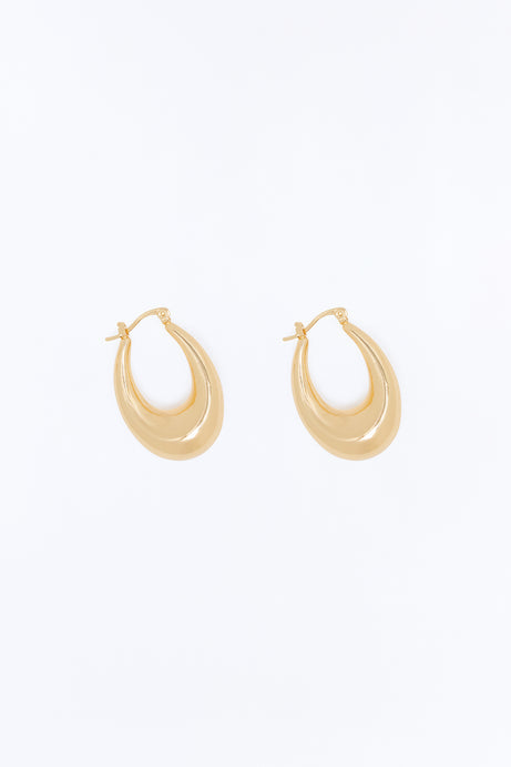 Go To Chunky Hoop Earrings - Gold
