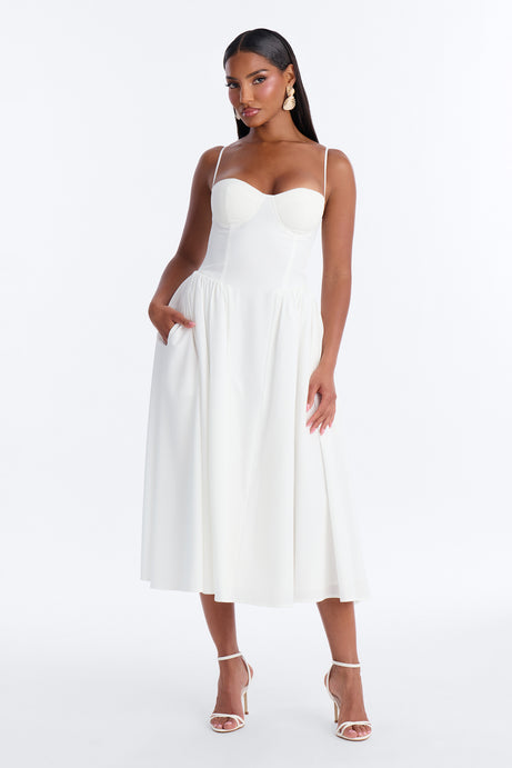 Sweet Love Corset Midi Dress