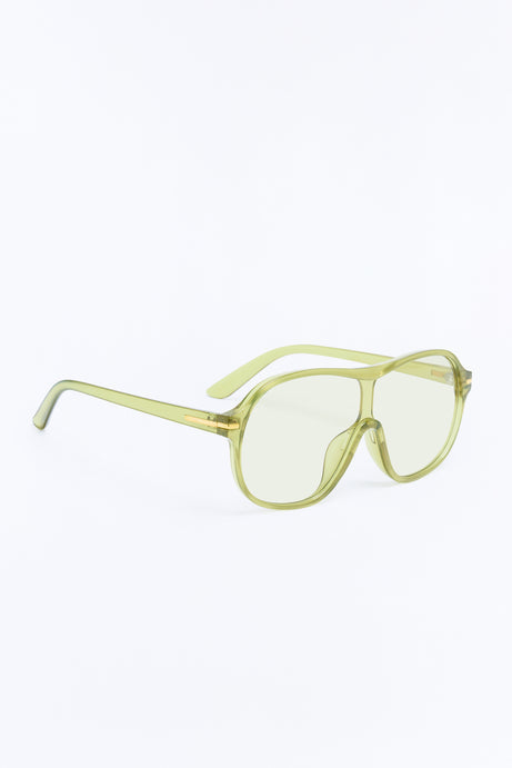 Couldn't Help It Sunglasses - Olive