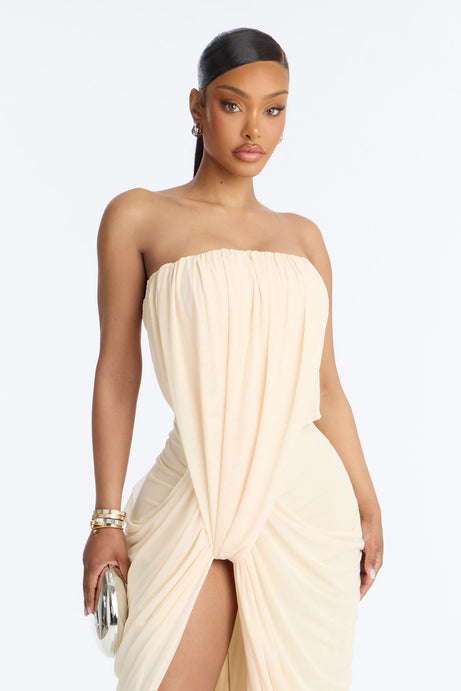 Jordynn Mesh Maxi Dress - Cream