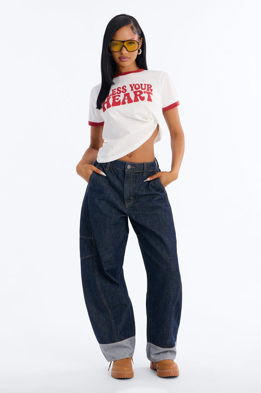 Bless Your Heart Tee - White