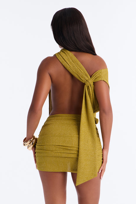 Jasmine Open Back Ribbed Mini Dress