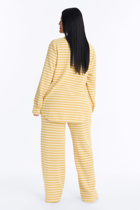 Sam Striped Pant Set - Yellow/combo