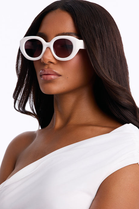 Change Your Mind Sunglasses - White
