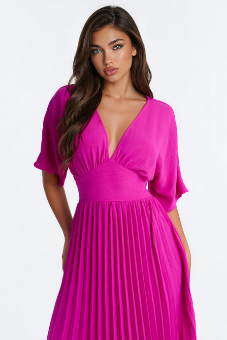 Liana Pleated Maxi Dress