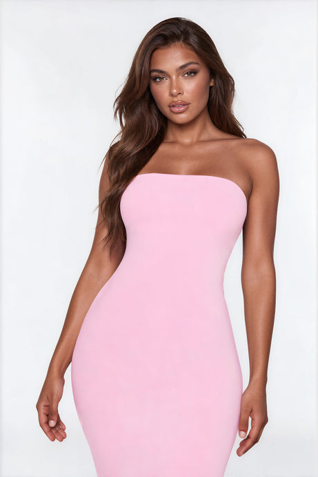 Easy Sunday Tube Midi Dress