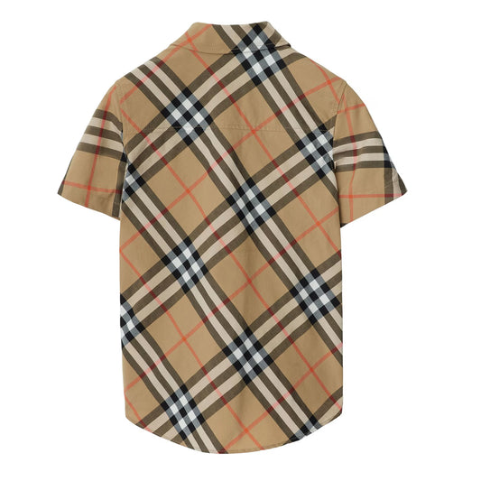 Juniors' Burberry Check Cotton Owen Shirt