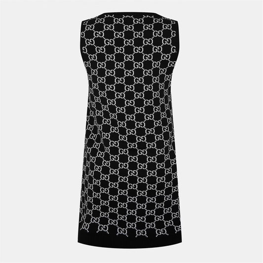 GUCCI Logo-Jacquard Mini Dress