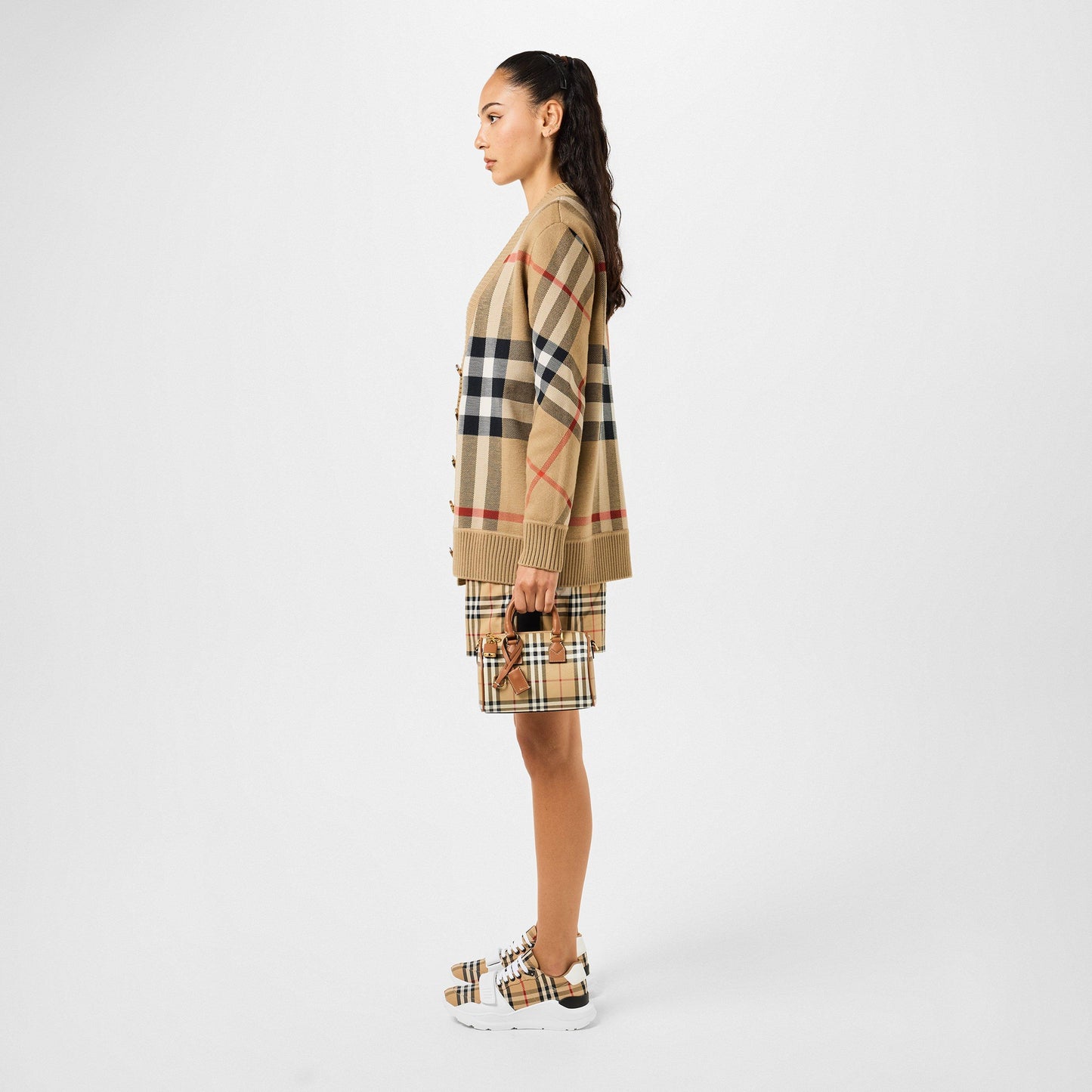 Burberry Women's Check Cotton New Regis Trainers