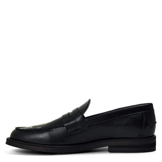 Duke and Dexter Men's Skull Penny Loafers
