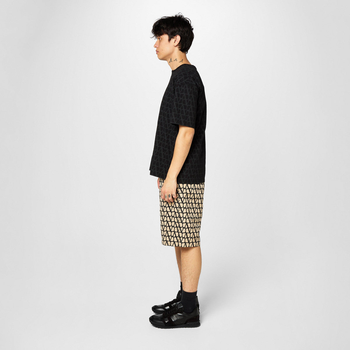 Valentino Garavani Rockstud Camouflage Sneaker
