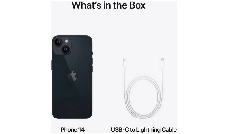 SIM Free iPhone 14 5G 128GB Mobile Phone - Midnight