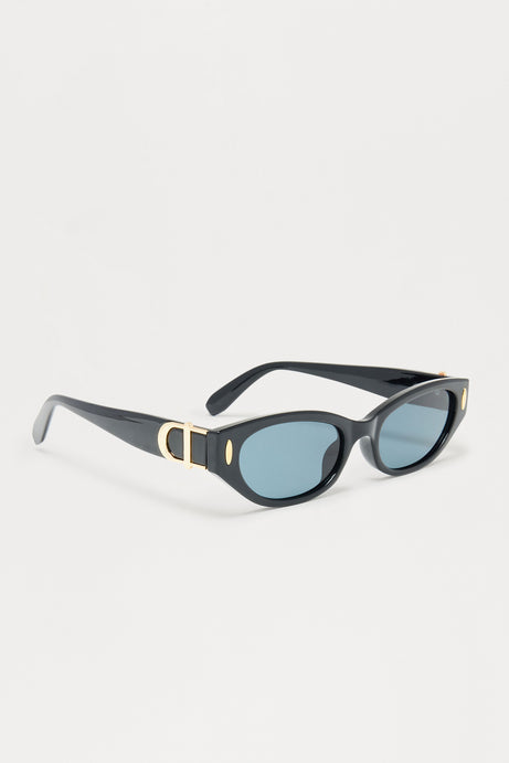 Encore Cat Eye Sunglasses - Black