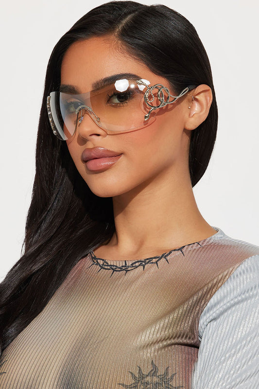 Watch Out For Snakes Glasses - Silver
