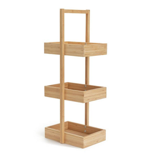 Habitat 3 Tier Bamboo Storage Caddy - Natural