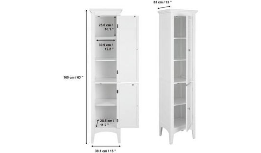Teamson Home Glancy Tallboy - White