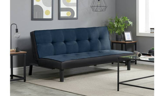 Birlea Aurora Clic Clac Velvet Sofa Bed - Midnight Blue