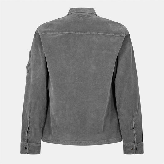 Men's Corduroy Long Sleeve Zip Overshirt