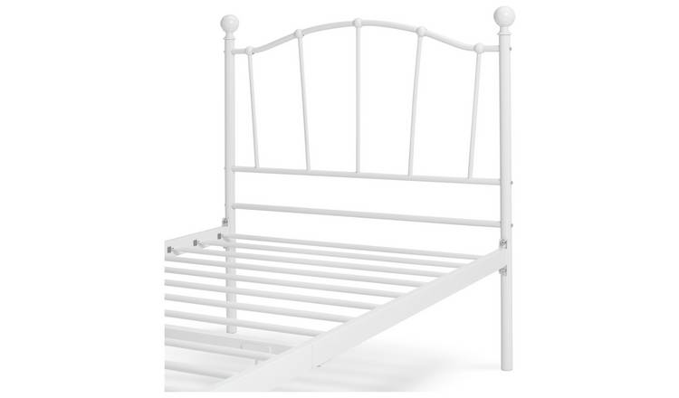 Argos Home Fleur Single Metal Bed Frame - White