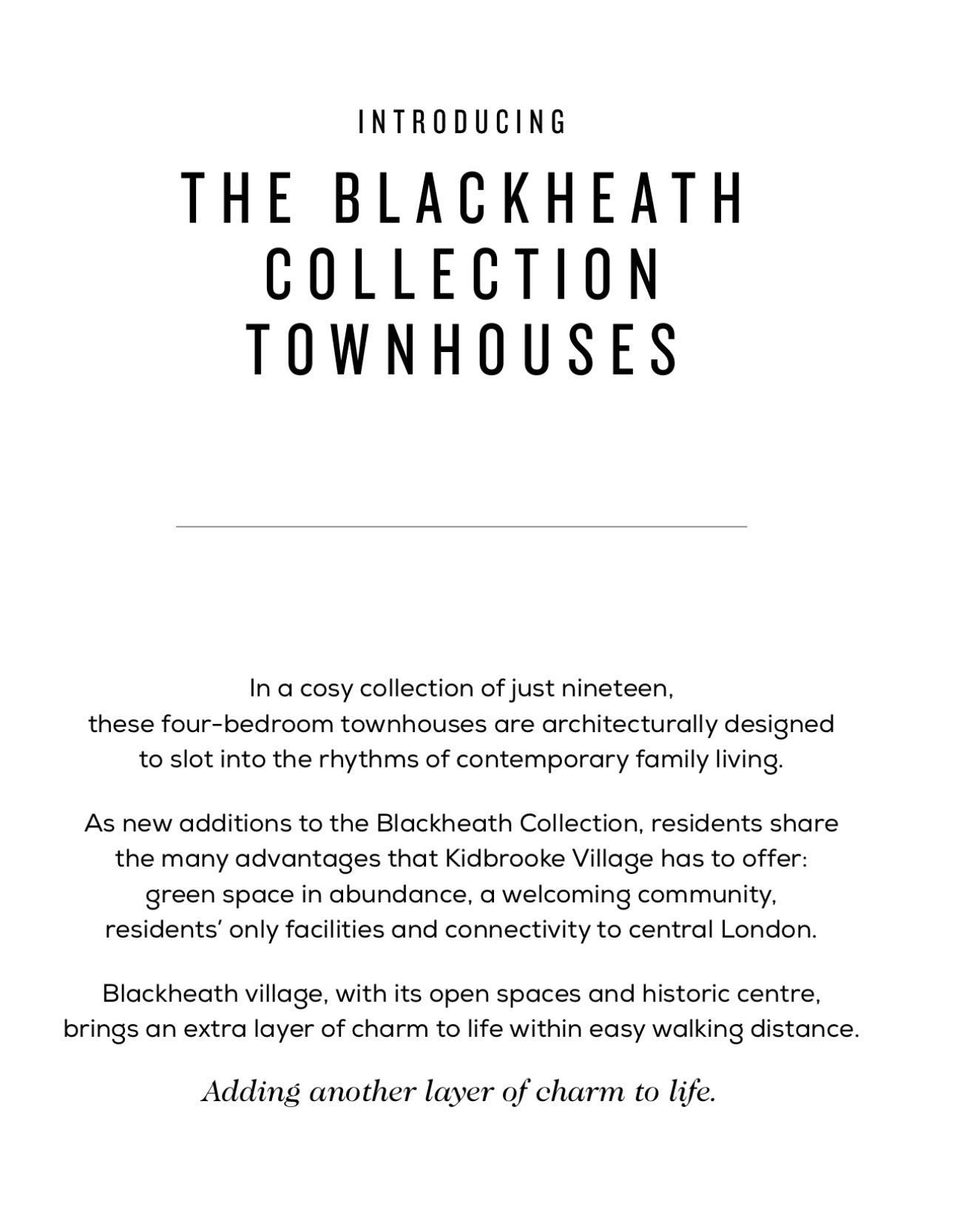 The Blackheath Collection Townhouses — Spacious 4 Bedroom — 3 Bathroom TownHomes — Greenwich SE3 9YY — Kidbrooke Village