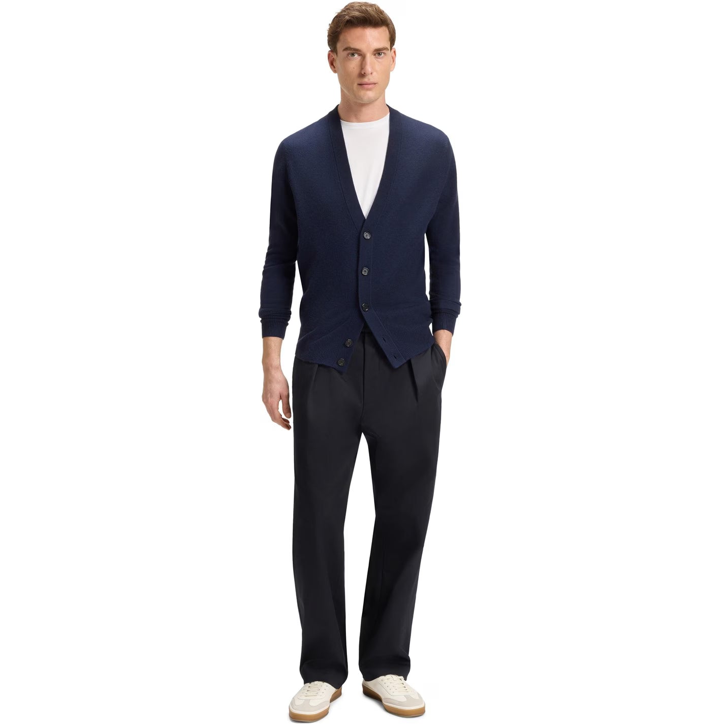 BOSS Men's Double Breasted Tailored Stretch Trousers