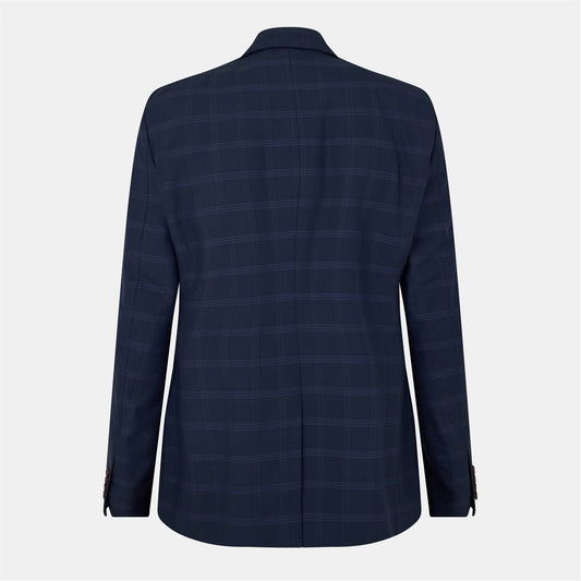 Men's Rust Check Suit Jacket