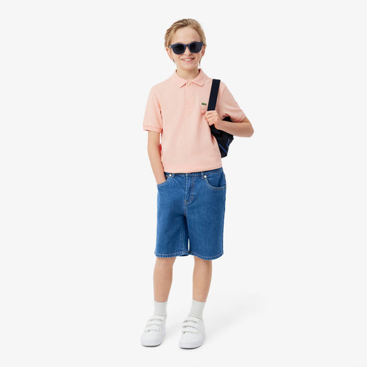 5-Pocket Stretch Denim Bermuda Shorts