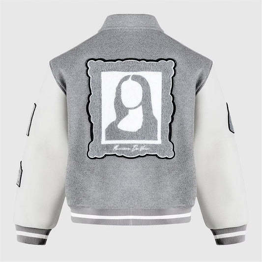 Men’s Mona Lisa Wool Blend Varsity Jacket