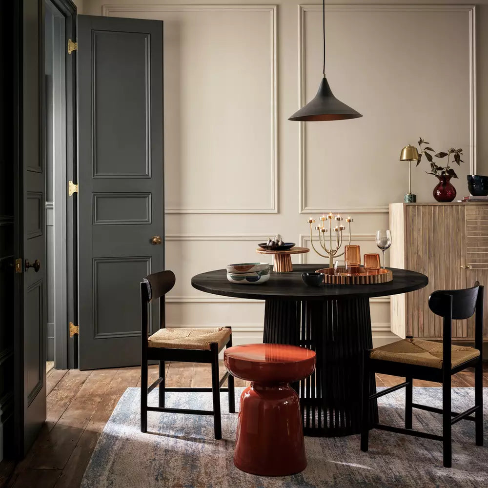 Habitat 12 Piece Reactive Stoneware Dinner Set - Navy