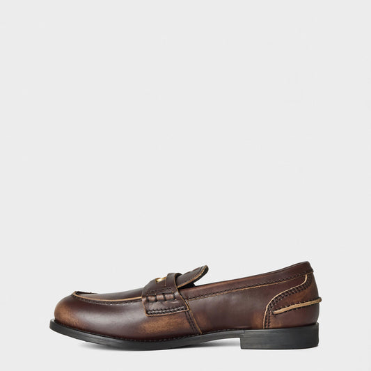 Miu Miu Leather Penny Loafers