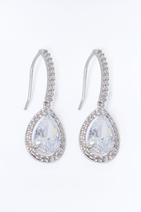 Cubic Zirconia Glimmering Earrings