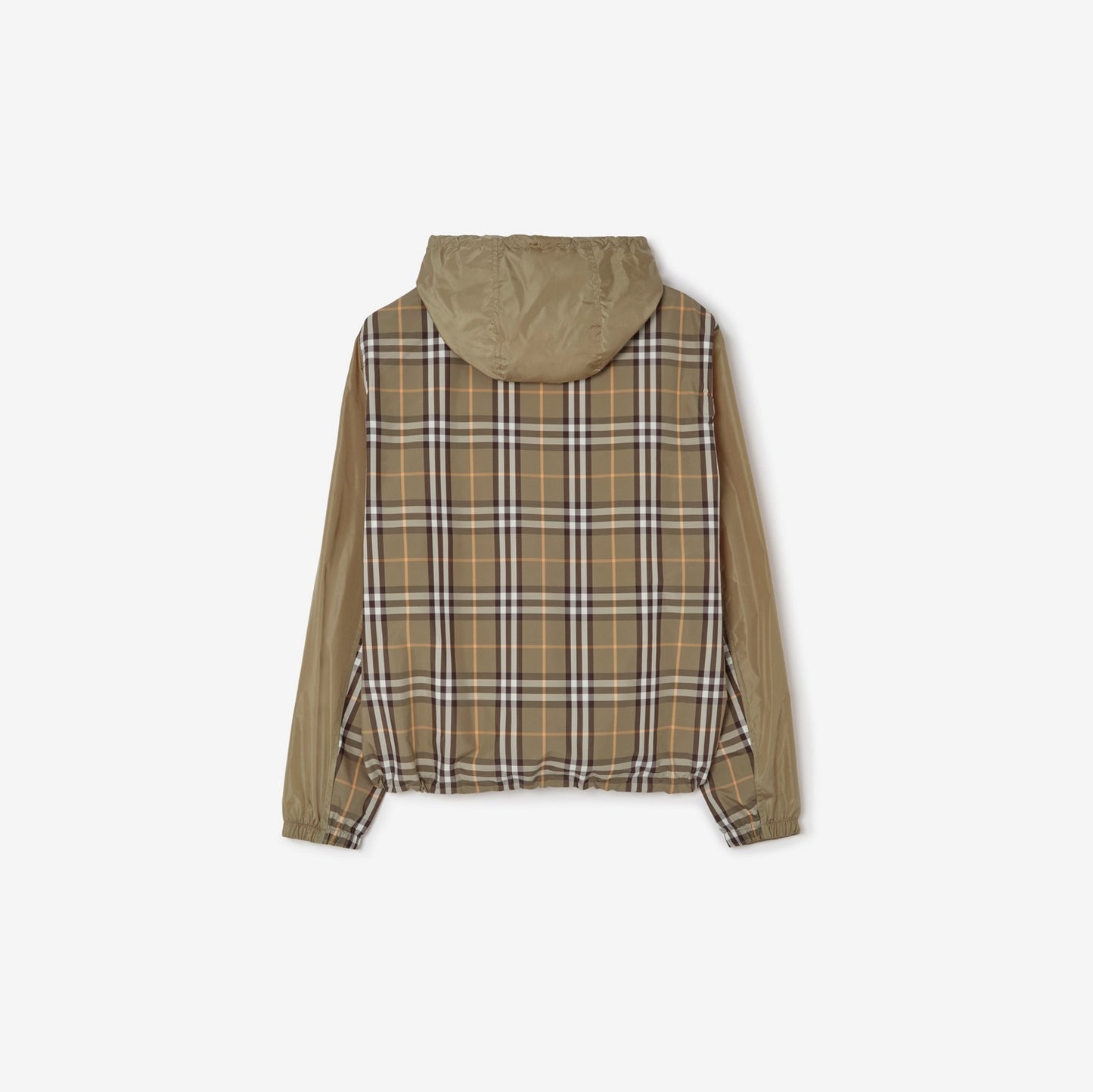 Check Trim Nylon Newport Hooded Jacket