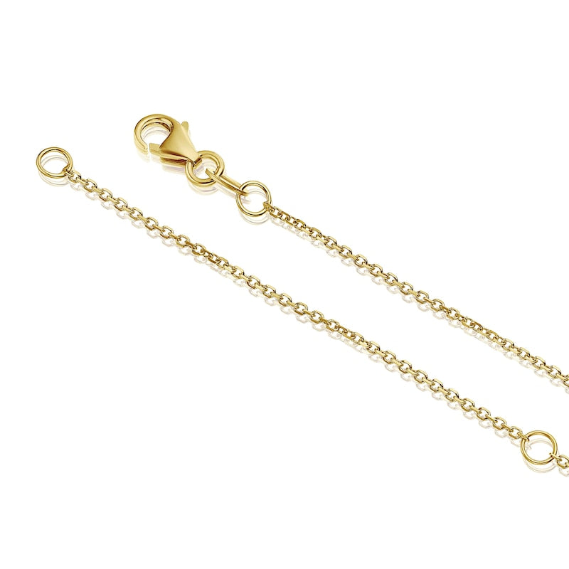 9ct Yellow Gold Cubic Zirconia Pear Halo Pendant