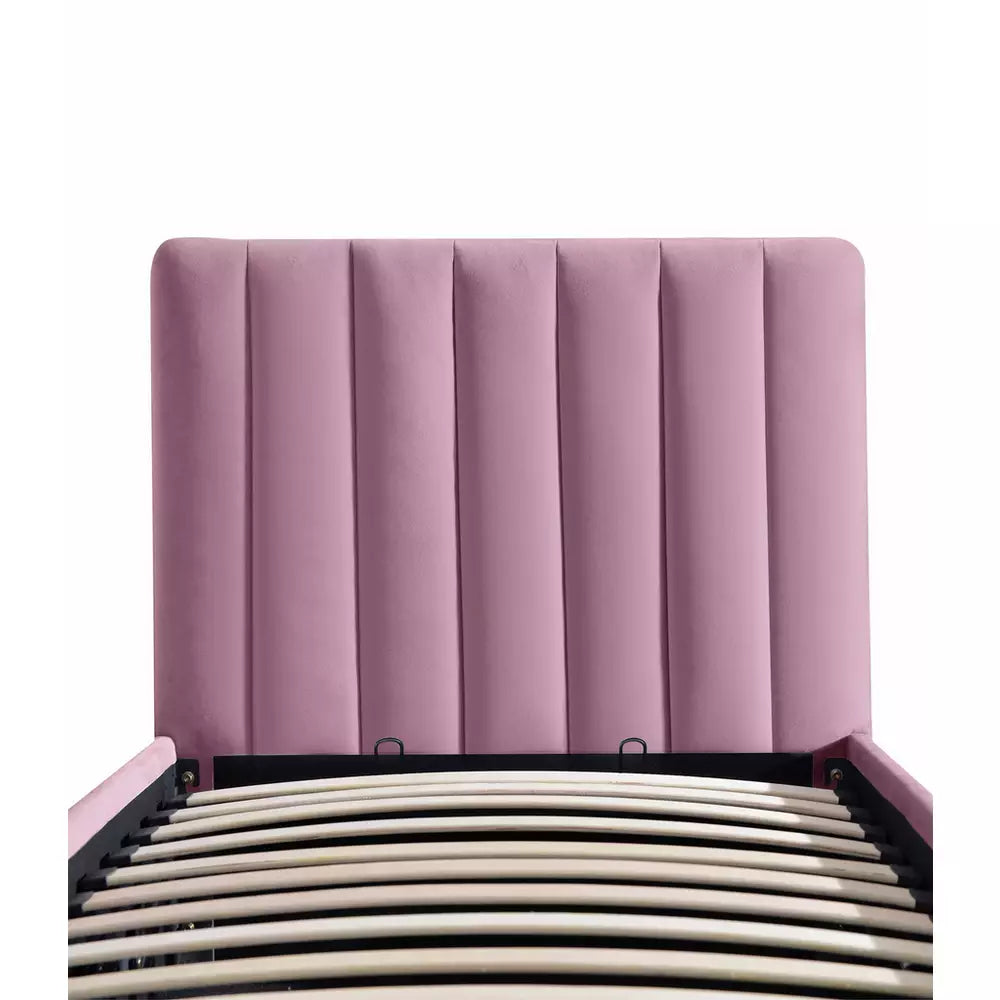 Argos Home Pandora Single End Lift Ottoman Bed - Pink