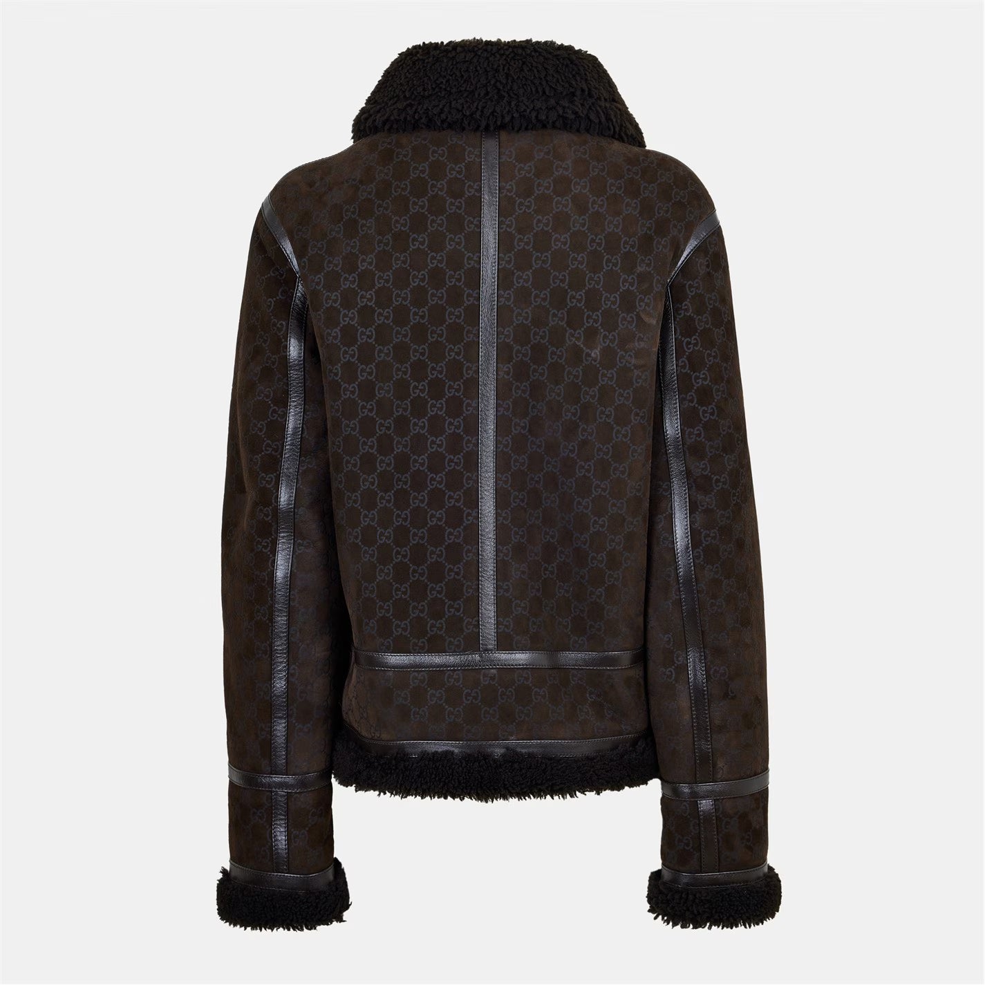 Women's Contrasting Trim Leather Jacket