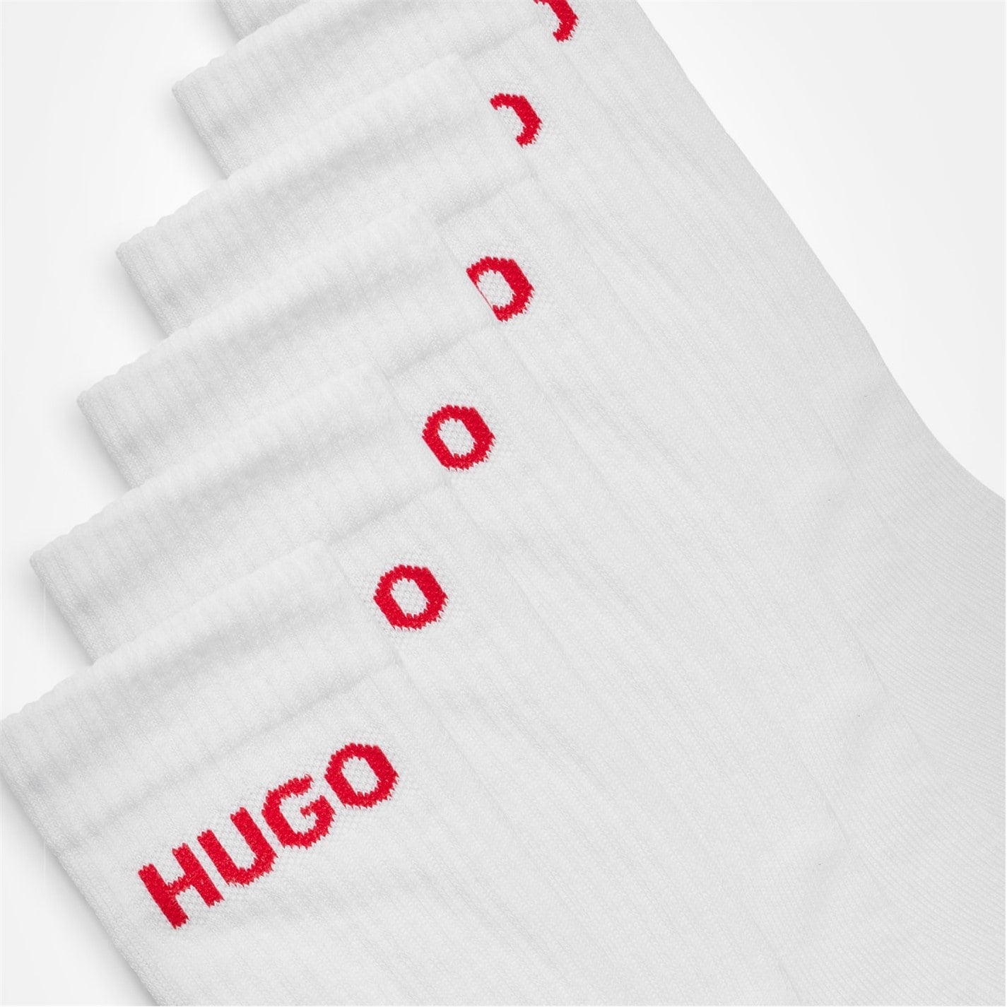 Men's Ribbed Logo 6-Pack Crew Socks