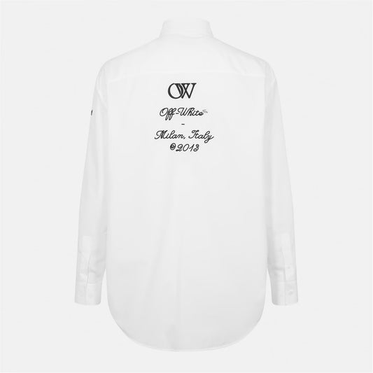 Men's Off-White Contemporary Fit Overshirt