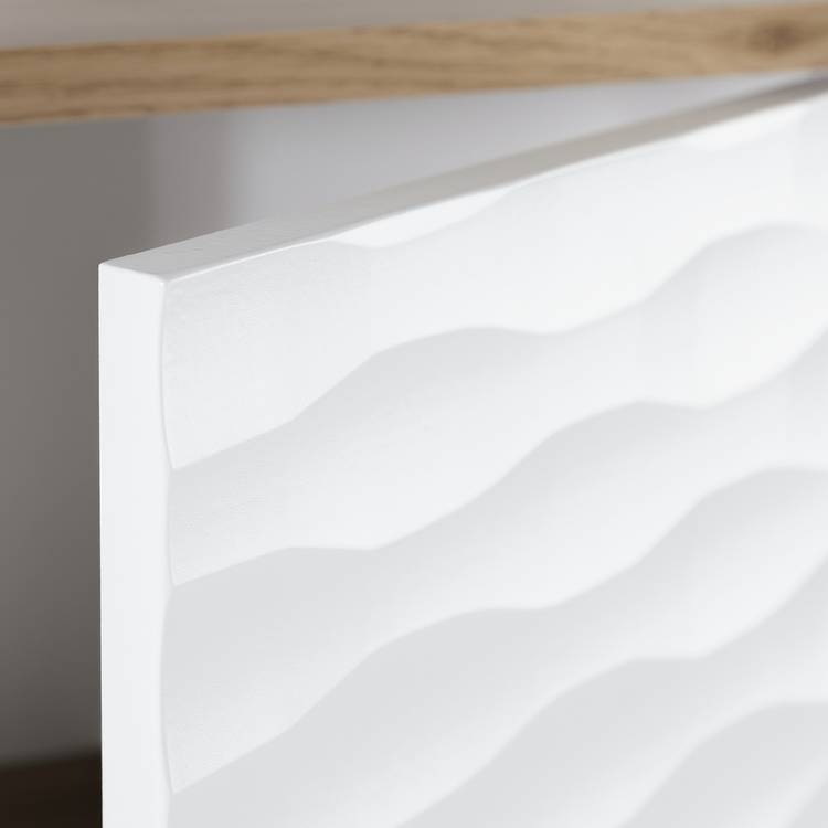 Habitat Zander Mirrored Cabinet - White