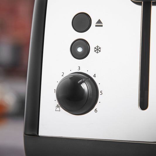 Russell Hobbs Stainless Steel 2 Slice Black Toaster 26550