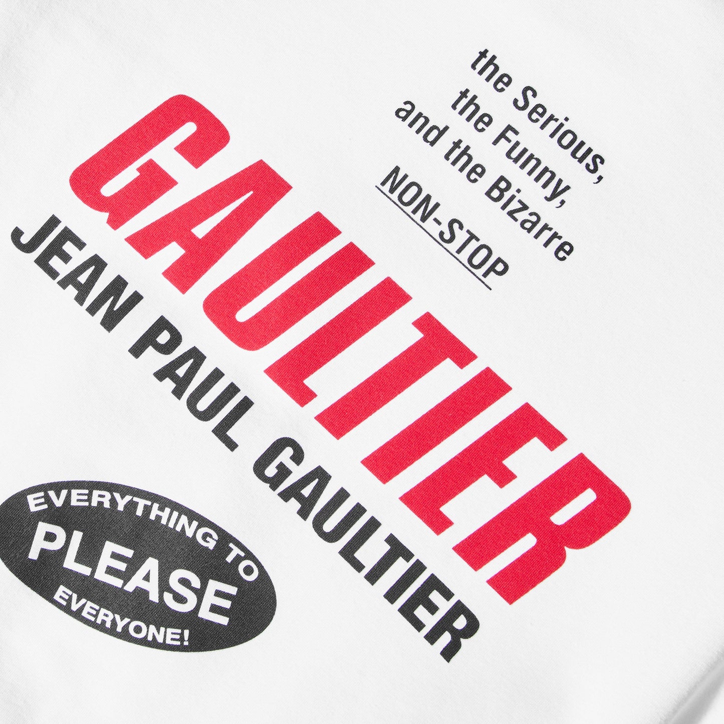 Jean Paul Gaultier JPG Jsy Tee Printed Ld64